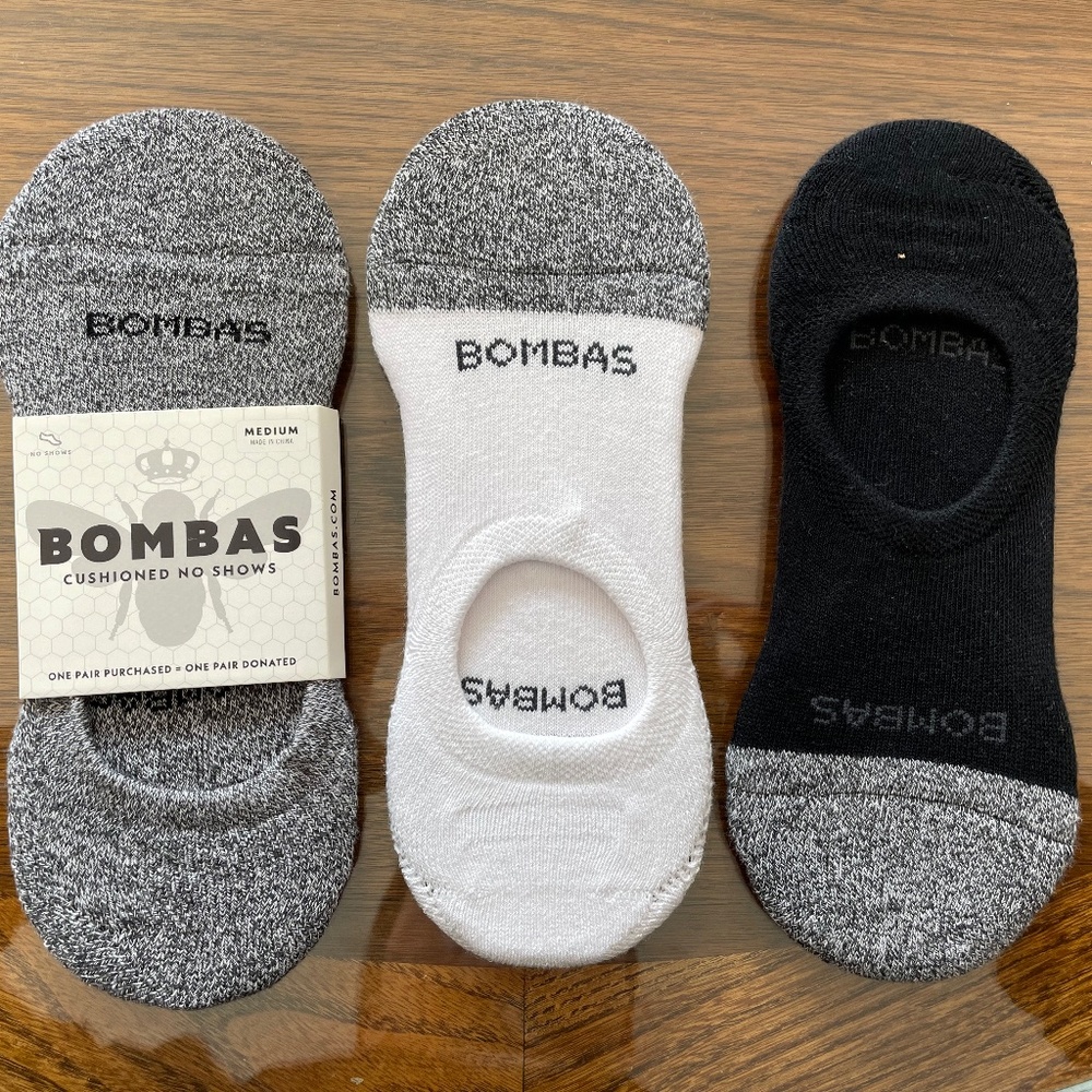 NEW BOMBAS No Show Socks Medium